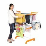 Happer Premium Clothes Stand for Drying with Wheels