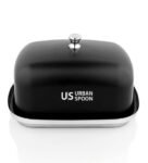 Black Stainless Steel Butter Dish