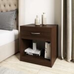 Amazon Brand - Bedside Table with Drawer