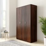Amazon Brand - Solimo Alpha 3 Door Wood Wardrobe