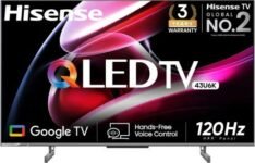 Hisense U6K QLED Ultra HD (4K) Smart Google TV (43 inch)
