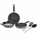Amazon Brand - Solimo 6 Piece Non-Stick Cookware Set