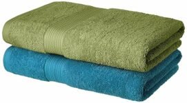 Amazon Brand - Solimo 100% Cotton 2 Piece Bath Towel Set